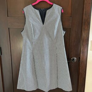 Brooks brothers size 16 black and white dress